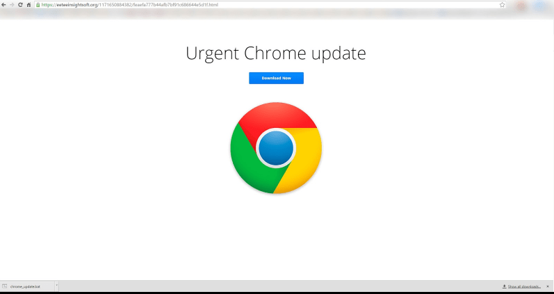 Cyber Security Tips- Fake Chrome Update